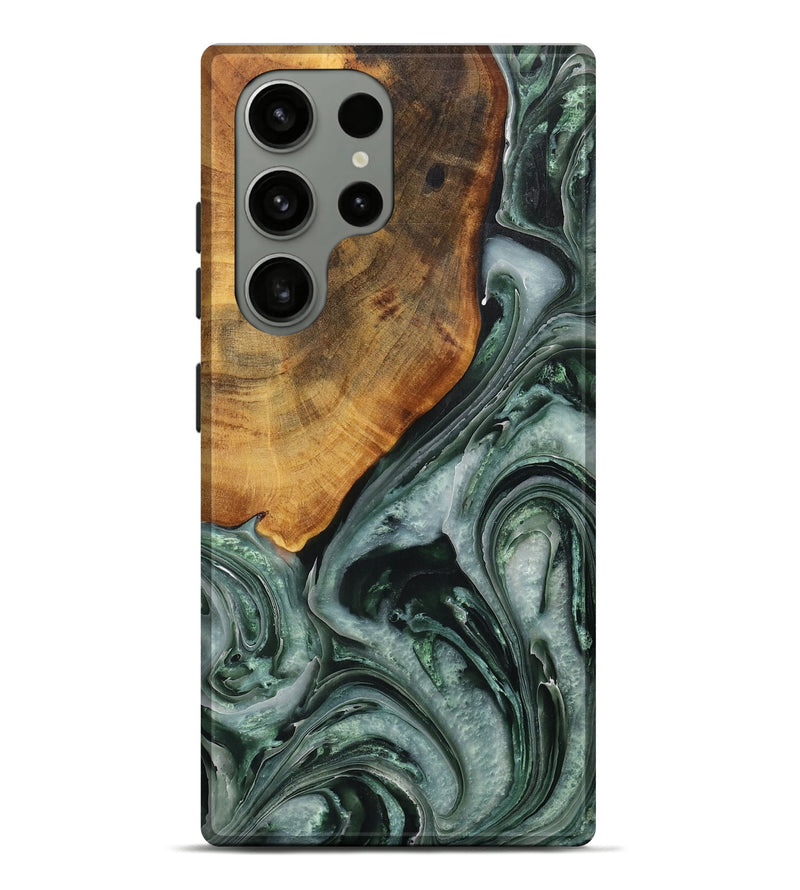 Galaxy S23 Ultra Wood Live Edge Phone Case - Male (Green, 731771)