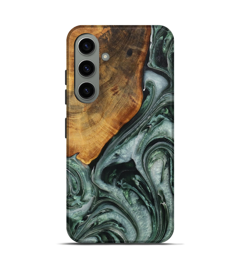 Galaxy S24 Wood Live Edge Phone Case - Male (Green, 731771)