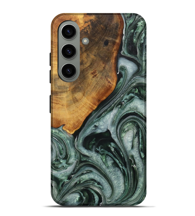 Galaxy S24 Plus Wood Live Edge Phone Case - Male (Green, 731771)