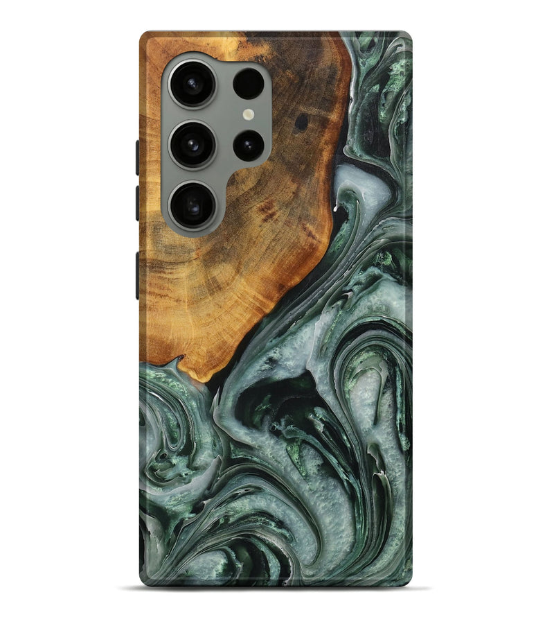 Galaxy S24 Ultra Wood Live Edge Phone Case - Male (Green, 731771)