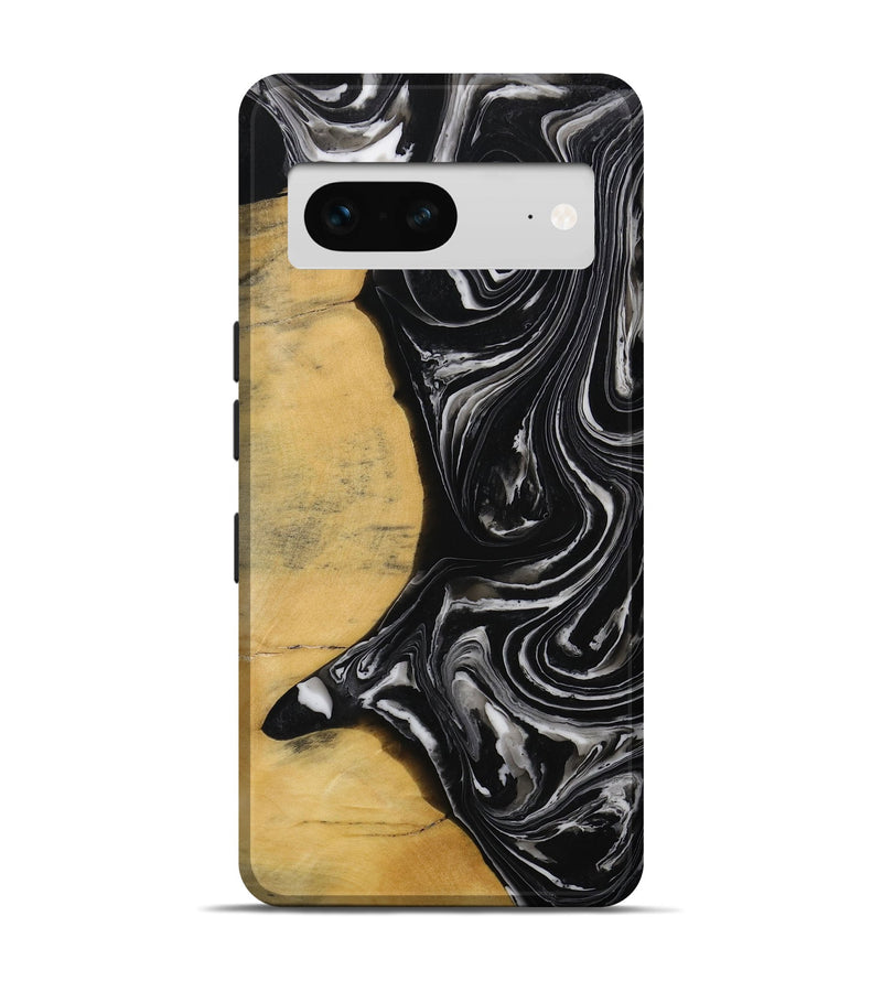 Pixel 7 Wood Live Edge Phone Case - Texanna (Black & White, 731772)