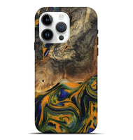 iPhone 15 Pro Max Wood Live Edge Phone Case - Taryn (Blue, 731774)