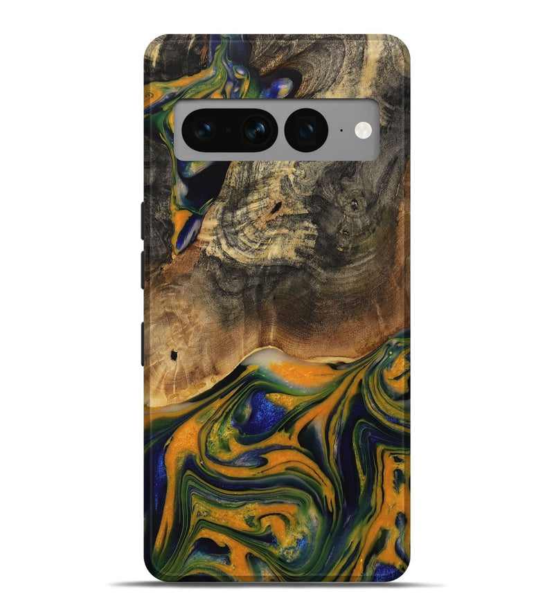 Pixel 7 Pro Wood Live Edge Phone Case - Taryn (Blue, 731774)