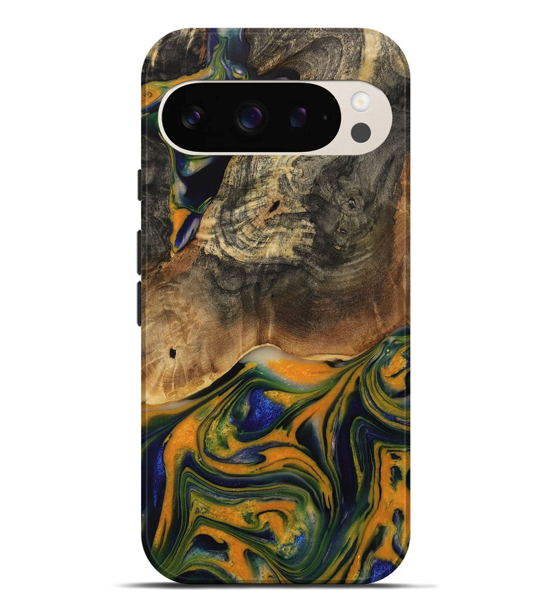 Pixel 9 Pro XL Wood Live Edge Phone Case - Taryn (Blue, 731774)