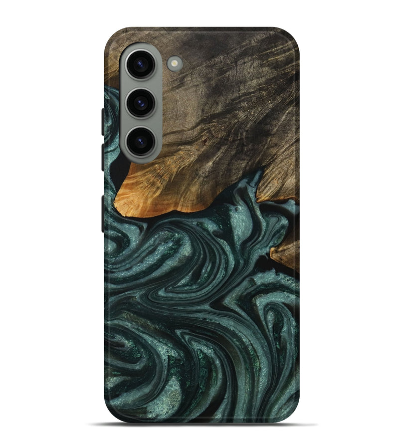 Galaxy S23 Plus Wood Live Edge Phone Case - Darell (Green, 731777)