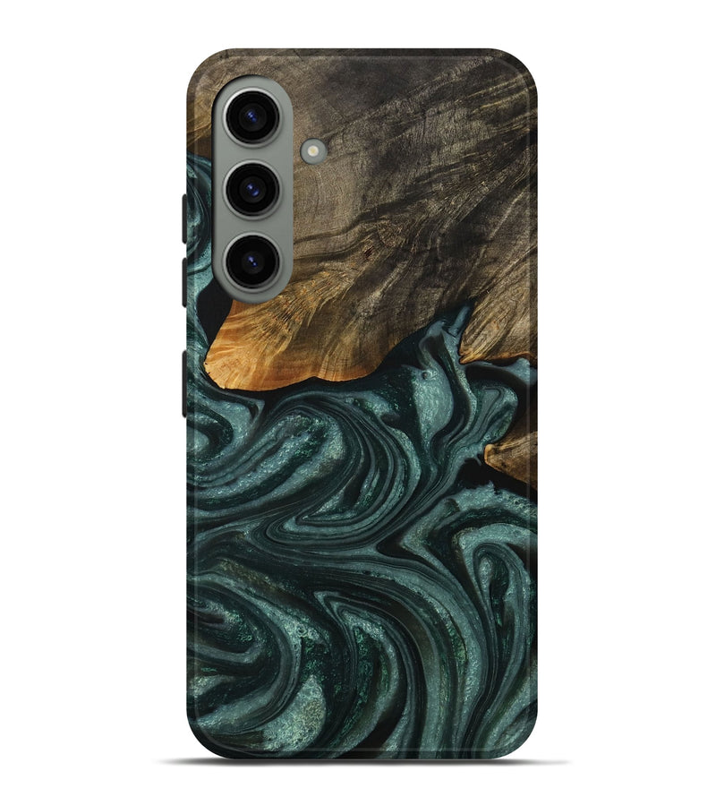 Galaxy S24 Plus Wood Live Edge Phone Case - Darell (Green, 731777)