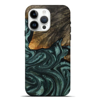 iPhone 15 Pro Max Wood Live Edge Phone Case - Darell (Green, 731777)