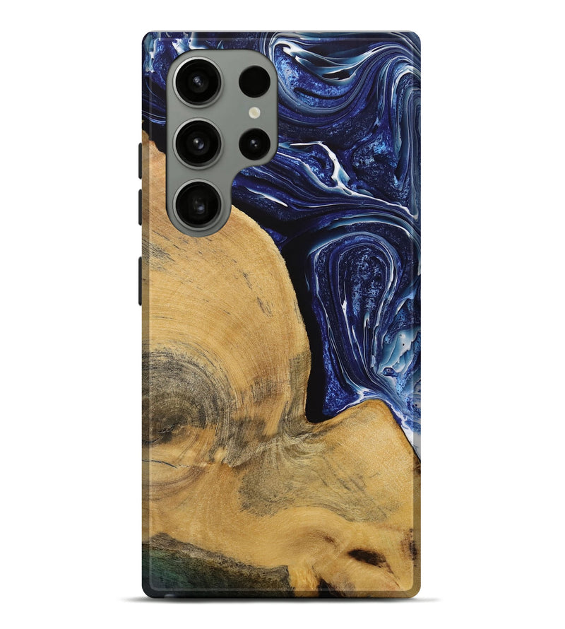 Galaxy S23 Ultra Wood Live Edge Phone Case - Trey (Blue, 731780)