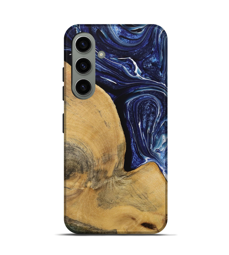 Galaxy S24 Wood Live Edge Phone Case - Trey (Blue, 731780)