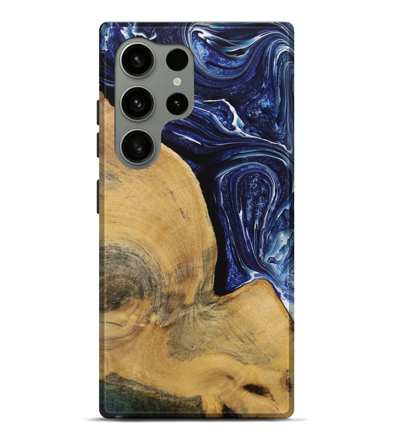 Galaxy S24 Ultra Wood Live Edge Phone Case - Trey (Blue, 731780)