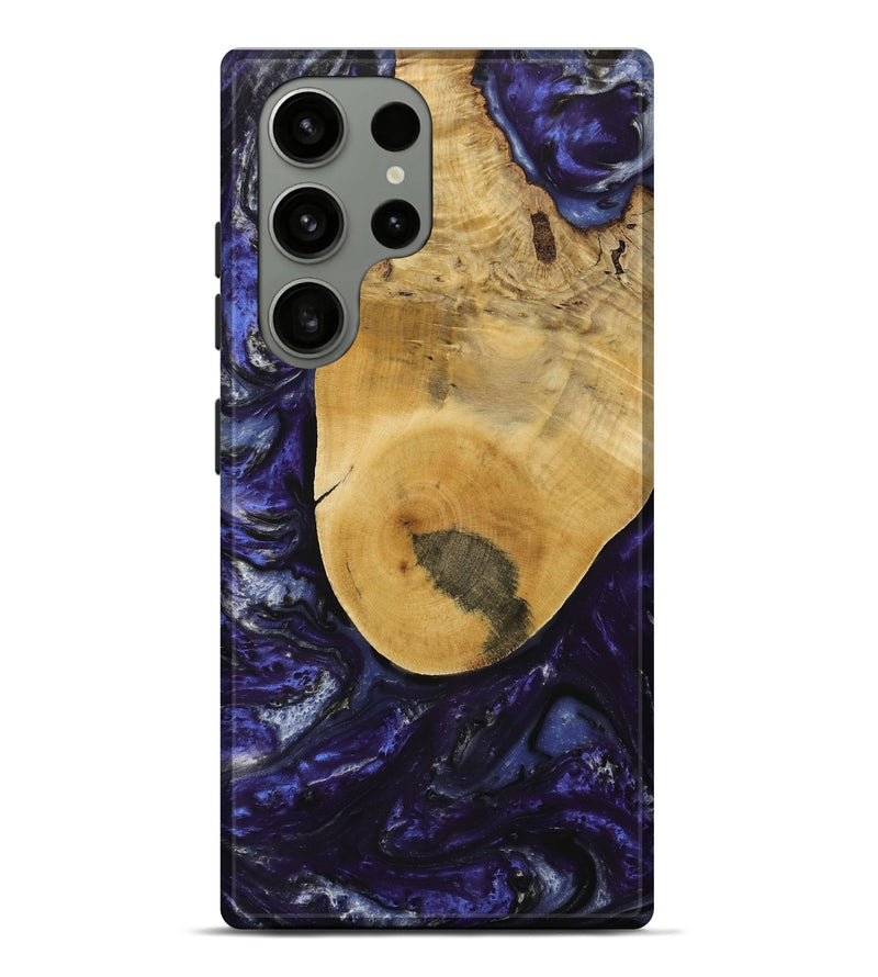 Galaxy S23 Ultra Wood Live Edge Phone Case - Angel (Purple, 731782)