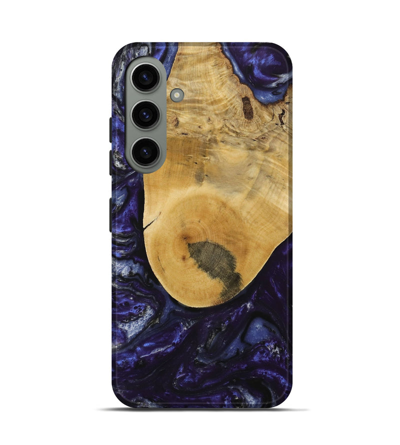 Galaxy S24 Wood Live Edge Phone Case - Angel (Purple, 731782)