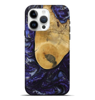 iPhone 15 Pro Max Wood Live Edge Phone Case - Angel (Purple, 731782)