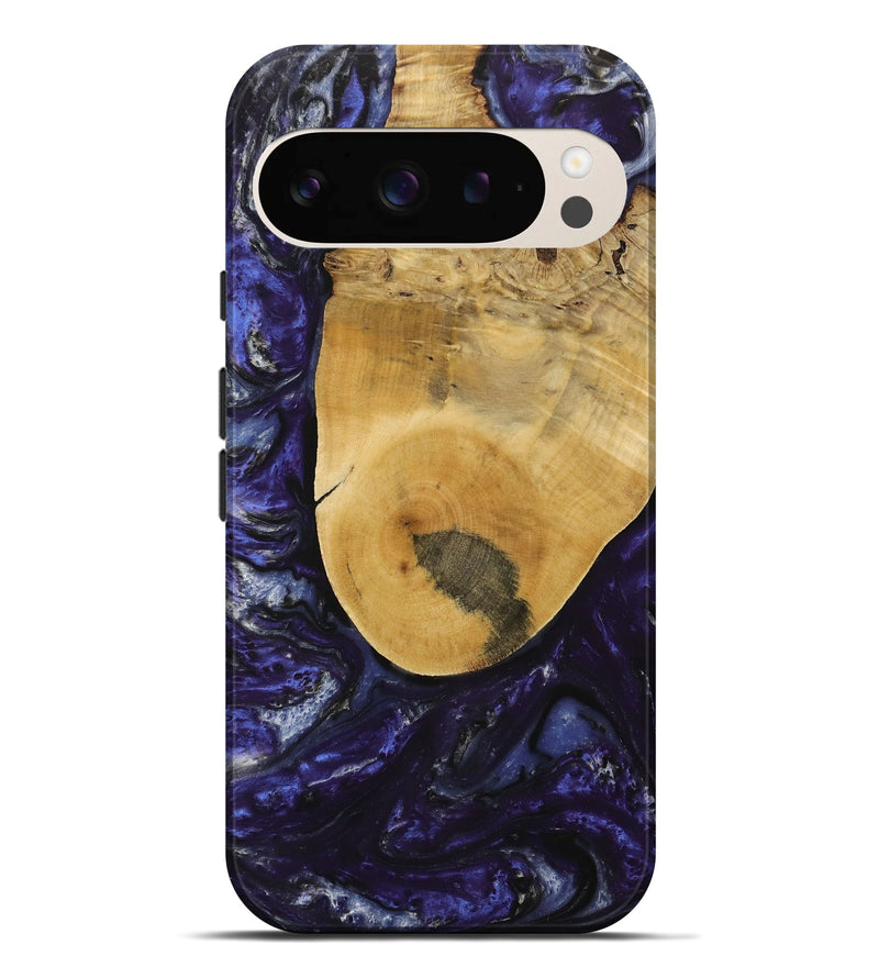 Pixel 9 Pro XL Wood Live Edge Phone Case - Angel (Purple, 731782)