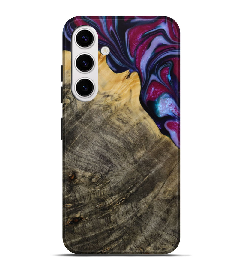 Galaxy S25 Plus Wood Live Edge Phone Case - Daulton (Purple, 731784)