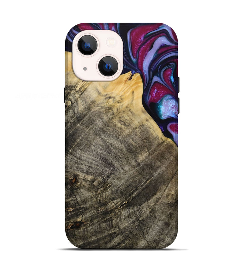 iPhone 13 Wood Live Edge Phone Case - Daulton (Purple, 731784)