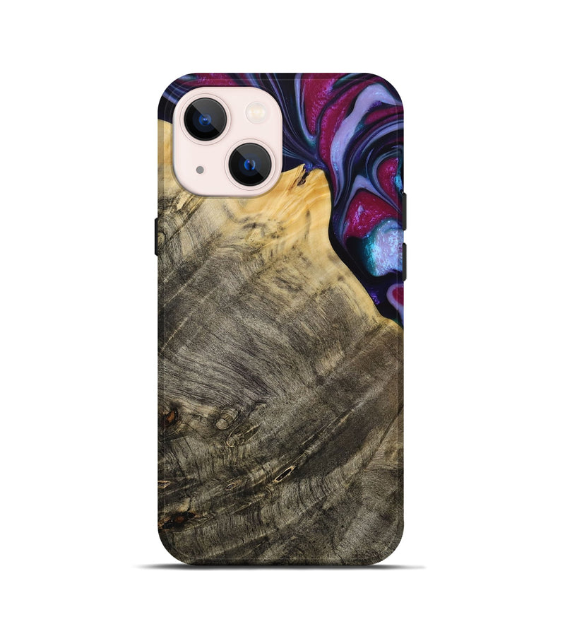 iPhone 13 mini Wood Live Edge Phone Case - Daulton (Purple, 731784)