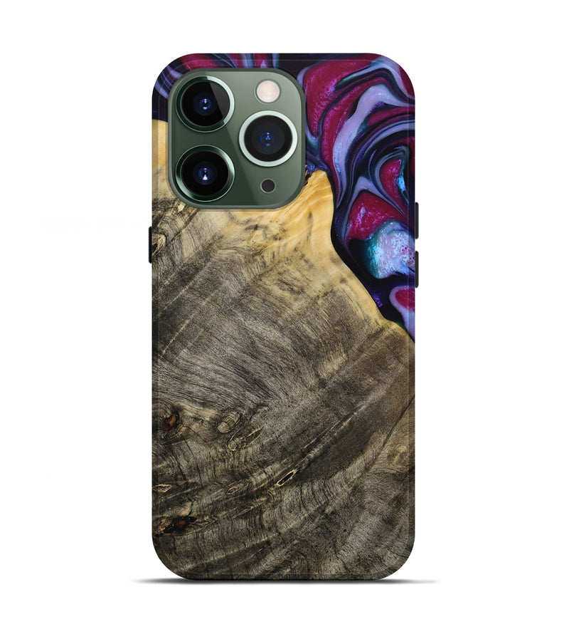 iPhone 13 Pro Wood Live Edge Phone Case - Daulton (Purple, 731784)