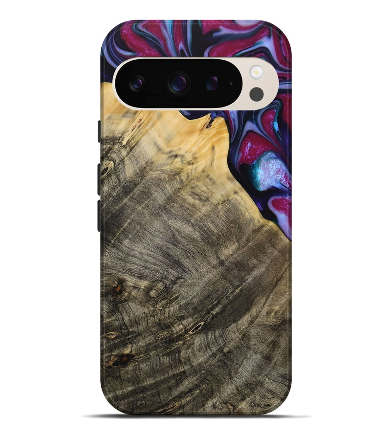 Pixel 9 Pro XL Wood Live Edge Phone Case - Daulton (Purple, 731784)