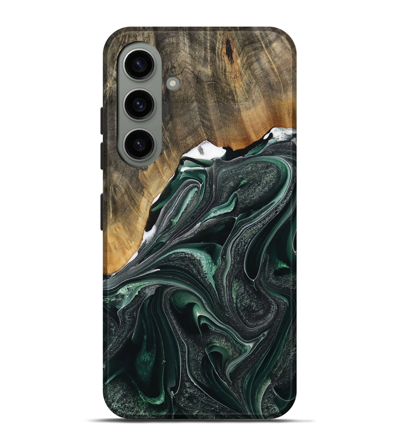 Galaxy S24 Plus Wood Live Edge Phone Case - Ellissa (Green, 731787)