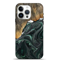 iPhone 15 Pro Max Wood Live Edge Phone Case - Ellissa (Green, 731787)