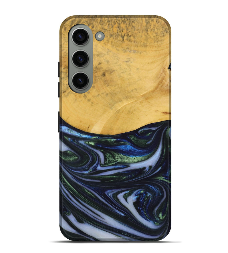 Galaxy S23 Plus Wood Live Edge Phone Case - Nolana (Blue, 731788)