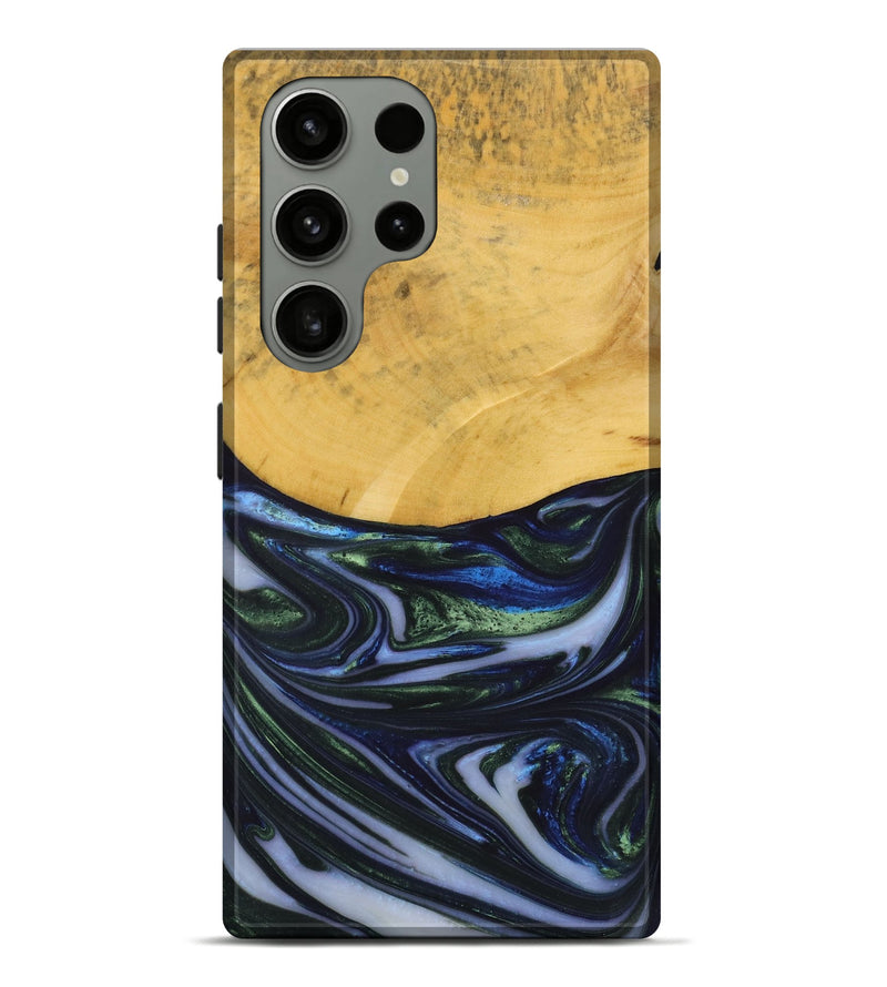 Galaxy S23 Ultra Wood Live Edge Phone Case - Nolana (Blue, 731788)