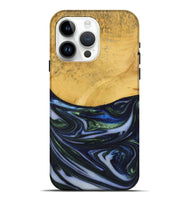 iPhone 15 Pro Max Wood Live Edge Phone Case - Nolana (Blue, 731788)