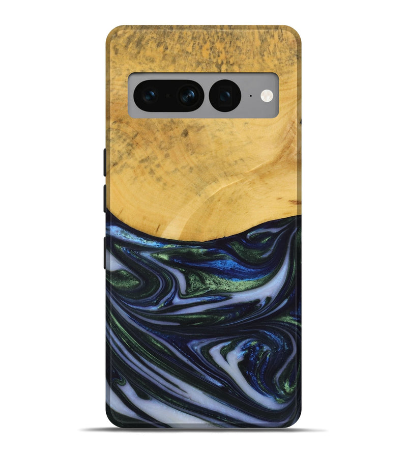 Pixel 7 Pro Wood Live Edge Phone Case - Nolana (Blue, 731788)