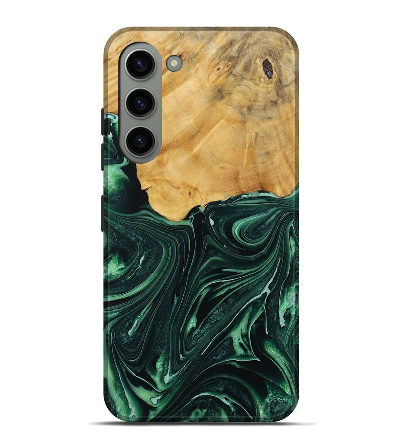 Galaxy S23 Plus Wood Live Edge Phone Case - Padriac (Green, 731789)