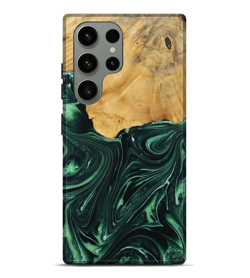 Galaxy S23 Ultra Wood Live Edge Phone Case - Padriac (Green, 731789)