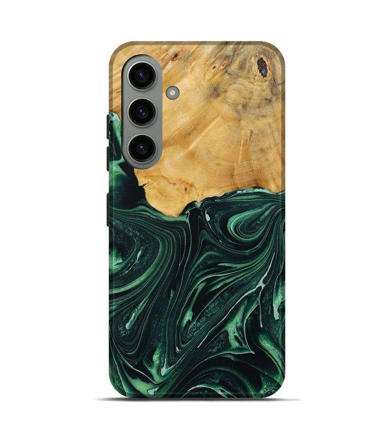 Galaxy S24 Wood Live Edge Phone Case - Padriac (Green, 731789)