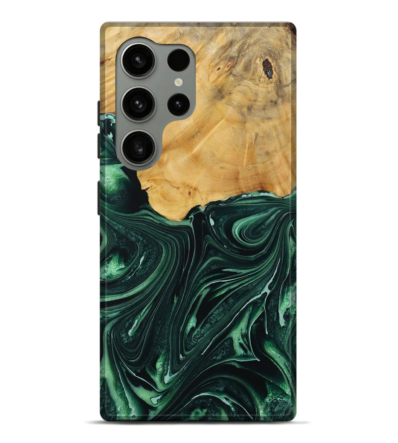 Galaxy S24 Ultra Wood Live Edge Phone Case - Padriac (Green, 731789)