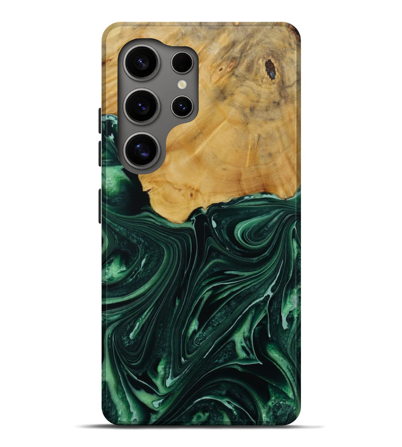 Galaxy S25 Ultra Wood Live Edge Phone Case - Padriac (Green, 731789)