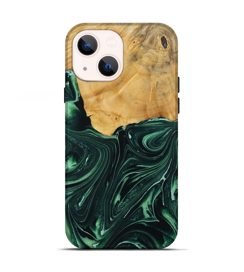 iPhone 13 Wood Live Edge Phone Case - Padriac (Green, 731789)