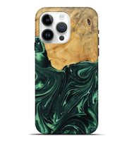 iPhone 15 Pro Max Wood Live Edge Phone Case - Padriac (Green, 731789)