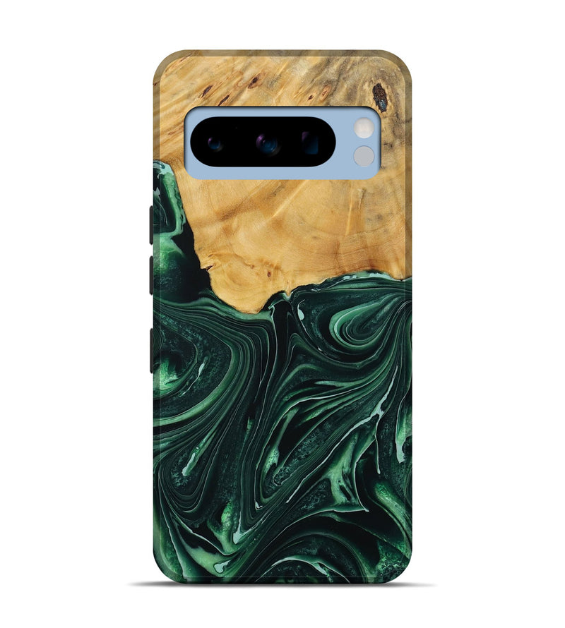 Pixel 8 Pro Wood Live Edge Phone Case - Padriac (Green, 731789)