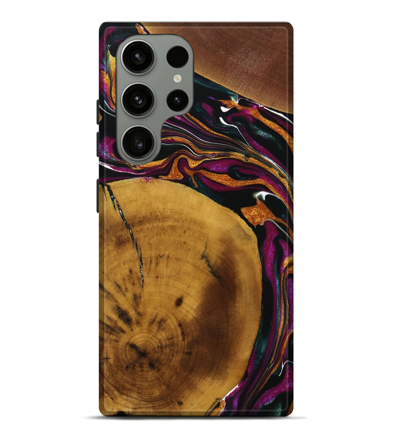 Galaxy S23 Ultra Wood Live Edge Phone Case - Bria (Purple, 731792)