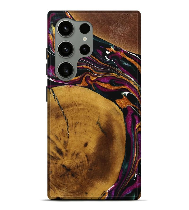 Galaxy S24 Ultra Wood Live Edge Phone Case - Bria (Purple, 731792)