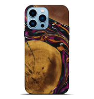 iPhone 14 Pro Max Wood Live Edge Phone Case - Bria (Purple, 731792)