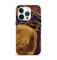 iPhone 15 Pro Wood Live Edge Phone Case - Bria (Purple, 731792)