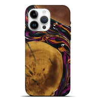 iPhone 15 Pro Max Wood Live Edge Phone Case - Bria (Purple, 731792)