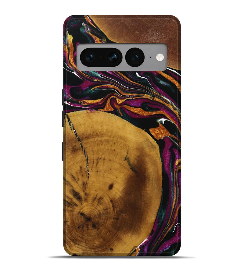 Pixel 7 Pro Wood Live Edge Phone Case - Bria (Purple, 731792)