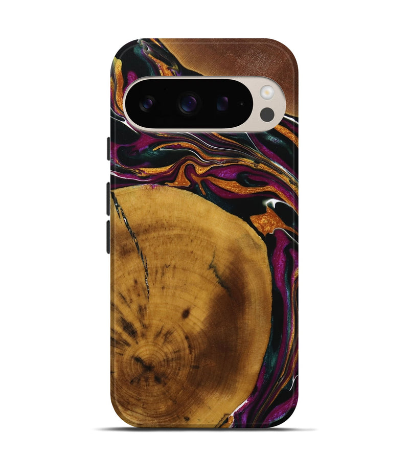 Pixel 9 Wood Live Edge Phone Case - Bria (Purple, 731792)