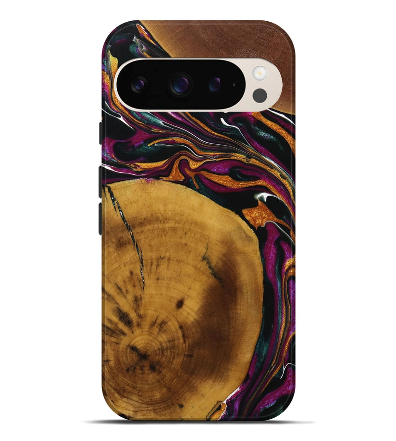 Pixel 9 Pro XL Wood Live Edge Phone Case - Bria (Purple, 731792)