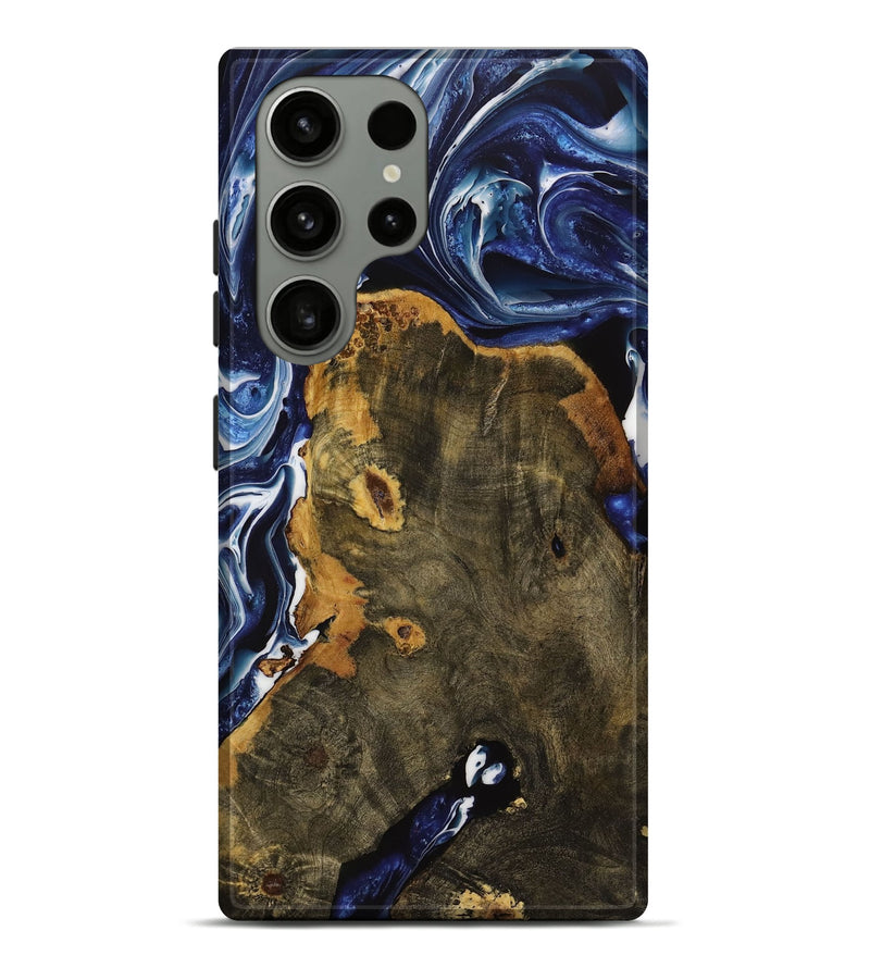 Galaxy S23 Ultra Wood Live Edge Phone Case - Grayce (Blue, 731794)