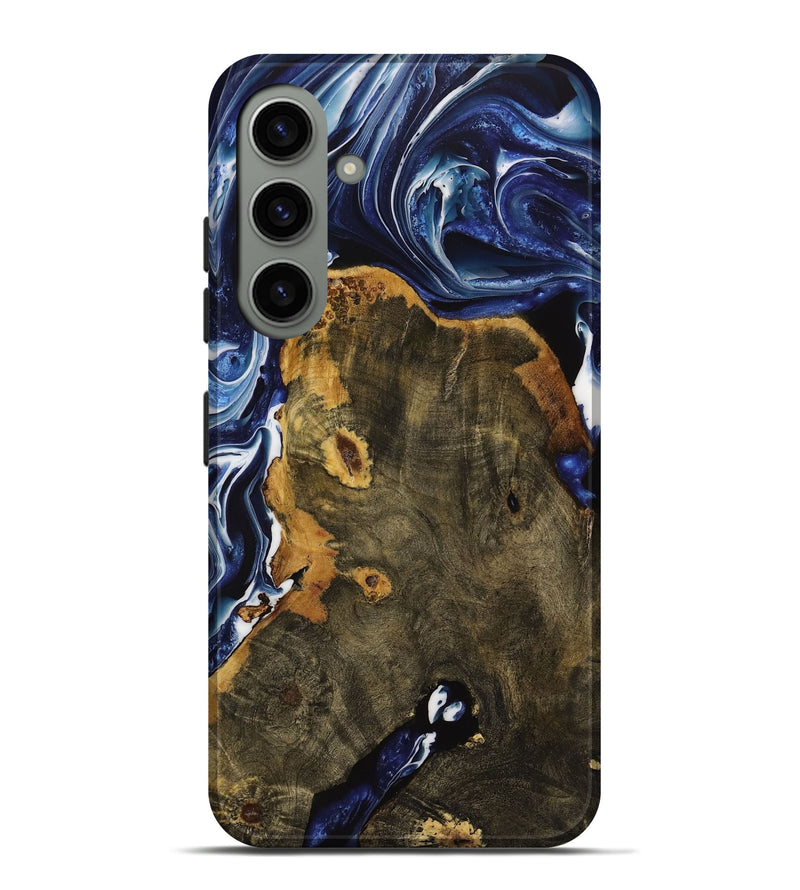 Galaxy S24 Plus Wood Live Edge Phone Case - Grayce (Blue, 731794)