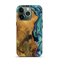 iPhone 13 Pro Wood Live Edge Phone Case - Lavonda (Green, 731795)