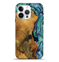 iPhone 15 Pro Max Wood Live Edge Phone Case - Lavonda (Green, 731795)