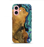 iPhone 16 Wood Live Edge Phone Case - Lavonda (Green, 731795)